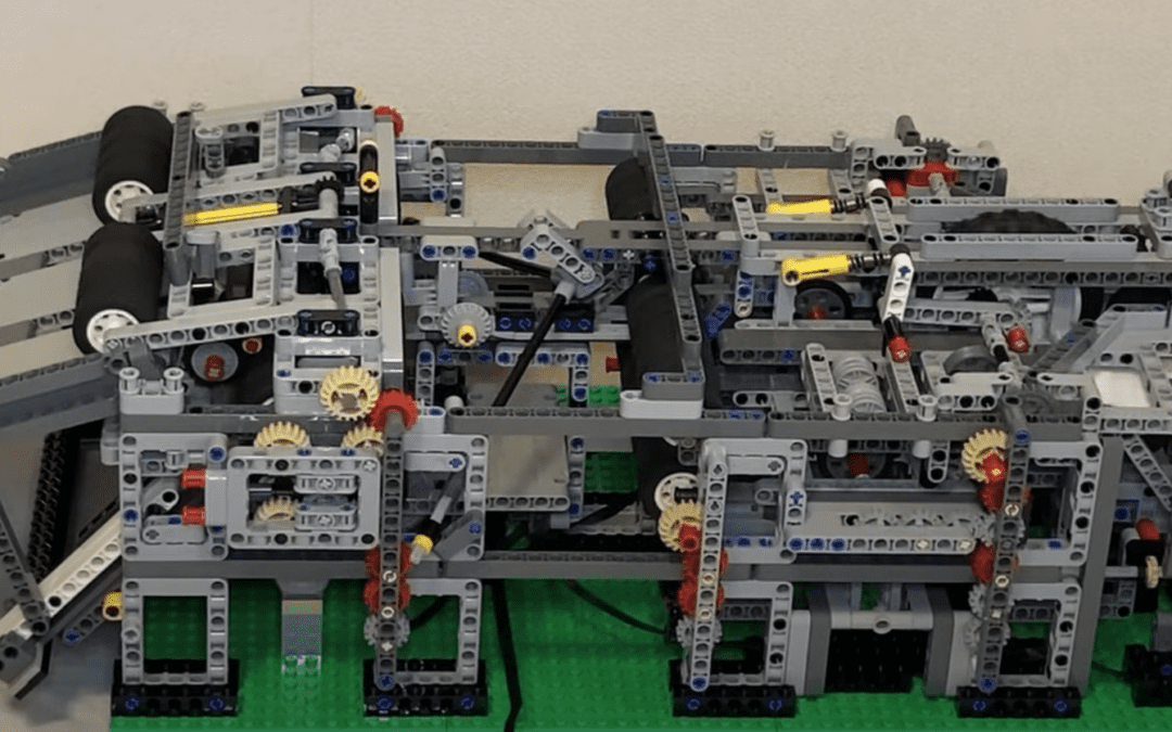 Automatic Lego paper airplane machine